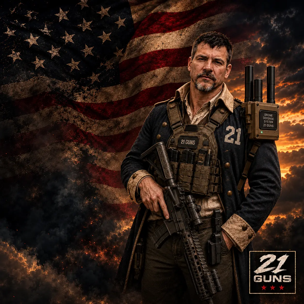 Clark and Twenty One Guns freedom artwork